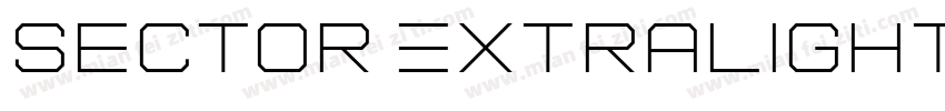 Sector ExtraLight Re字体转换